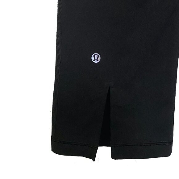 Lululemon Gather & Crow Crop Slit Hem Black 2 - Picture 4 of 6